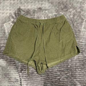 Army Green Soft Shorts